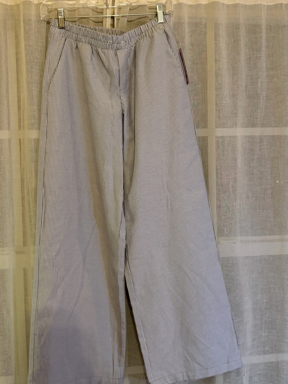 wild fable Blue and White Pinstripe Wide-Leg Pants